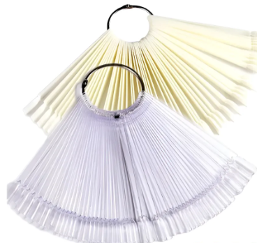 Uñero Abanico  Transparentes y Natural x 50  PARIS NIGHT